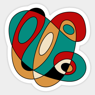 Surreal Amoeba #7 (Miro Inspired) Sticker